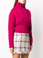 Thumbnail for your product : Jacquemus La maille Olive half-zip jumper
