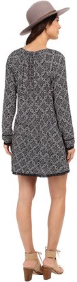 Only Nena Long Sleeve Lace All Over Print Dress