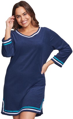 terry swim cover up plus size
