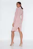 Thumbnail for your product : Nasty Gal Womens From What I've Gathered Mock Dress - Beige - 8