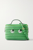 Thumbnail for your product : Anya Hindmarch The Neeson Eyes Woven Leather Shoulder Bag - Green