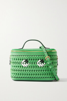Anya Hindmarch The Neeson Eyes Woven Leather Shoulder Bag - Green