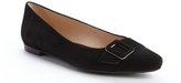 Thumbnail for your product : Tod's black suede pointed toe buckle detail flats