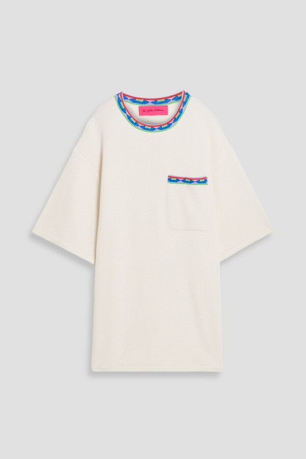 The Elder Statesman Jacquard-knit cotton-blend T-shirt