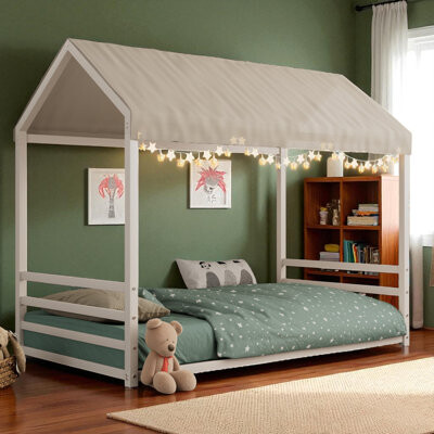 Metal Canopy Bed Floor House Bed