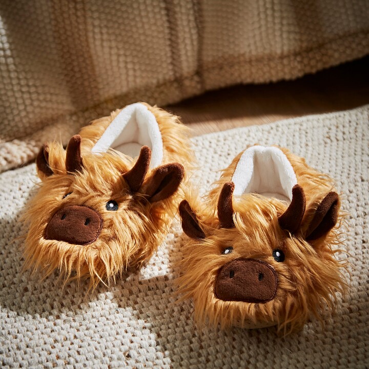 Highland Cow Slippers, Plush Scottish Cow Slippers, Soft Warm Indoor  Slippers | Fruugo SA