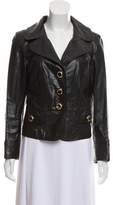 Thumbnail for your product : Dolce & Gabbana Leather Button-Up Jacket