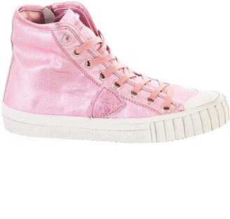 Philippe Model Logo Patch High-Top Sneakers