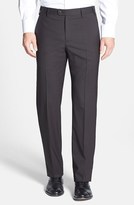 Thumbnail for your product : Zanella 'Devon' Flat Front Check Trousers