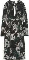 Thumbnail for your product : Erdem Chrissy Frayed Cutout Metallic Jacquard Dress