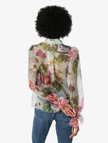 Thumbnail for your product : Dolce & Gabbana Floral Print Organza Shirt