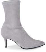 stuart weitzman snug suede kitten heel booties
