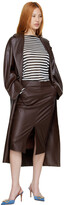 Thumbnail for your product : Max Mara Brown Ussuri Leather Coat