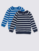 Thumbnail for your product : Marks and Spencer 2 Pack Striped Sweatshirts (3 Months - 7 Years)