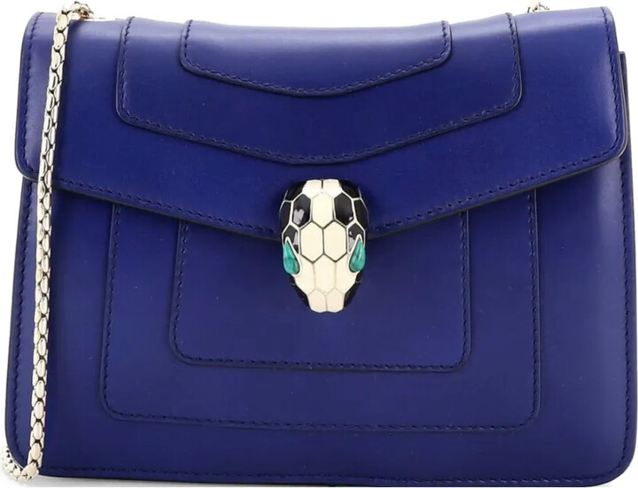 Bvlgari Pre-Owned Serpenti Forever Square Shoulder Bag Leather Small crossbody bag