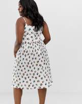 Thumbnail for your product : Yumi Plus floral spot print sun dress
