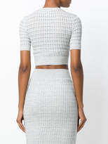 Thumbnail for your product : Alexander Wang T By ladder detail crop top