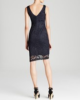 Thumbnail for your product : Nicole Miller Dress - Sleeveless V-Neck Stretch Lace Sheath