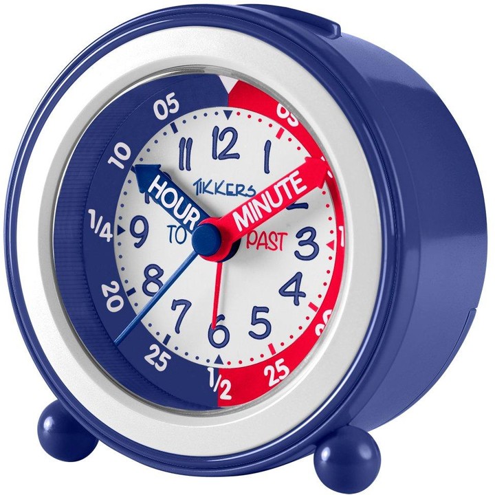 Tikkers Time Teacher Alarm Clock Red and Blue ShopStyle Toys