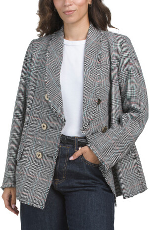 TJMAXX Double Breasted Blazer For Women, Polyester/Wool