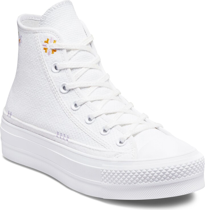 Converse Chuck Taylor All Star Lift Embroidered Platform Sneakers