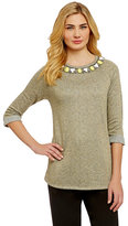 Thumbnail for your product : Gibson & Latimer Metallic French Terry Top