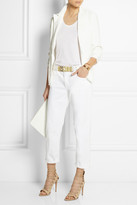 Thumbnail for your product : Moschino Olivia leather and metal belt