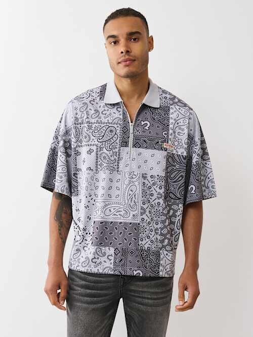 Bandana Mesh Oversized Polo