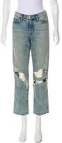 Thumbnail for your product : Current/Elliott Distressed Mid-Rise Jeans