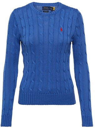 Ralph Lauren Cotton Cable Knit Sweater | Shop the world's largest 