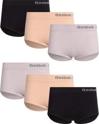 Reebok Womens Underwear Performance Seamless Boyshorts (4 Pack