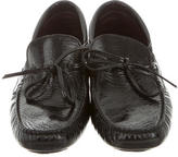 Thumbnail for your product : Bottega Veneta Patent Round-Toe Loafers