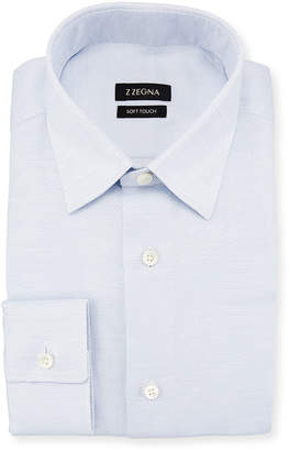 Ermenegildo Zegna Soft Touch Dash-Print Dress Shirt