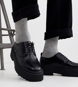 mens leather soled shoes wide fit