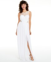 Thumbnail for your product : City Studios Juniors' Embellished Illusion Tulip Gown, Created for Macy's