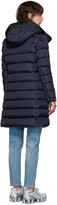 Thumbnail for your product : Moncler Navy Down Betulong Hooded Coat
