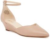 Thumbnail for your product : Nine West Evenhim Leather Pointed Toe Wedge Pump - Wide Width Available
