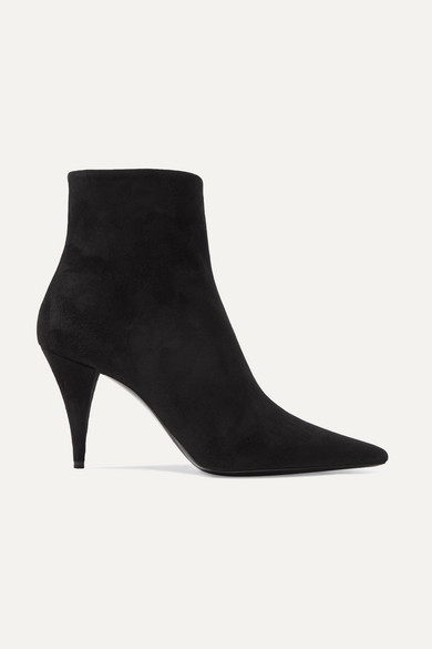 black suede boots short