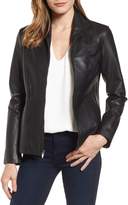 Thumbnail for your product : Cole Haan Lambskin Leather Scuba Jacket