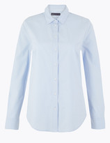 Thumbnail for your product : Marks and Spencer Cotton Slim Fit Long Sleeve Shirt