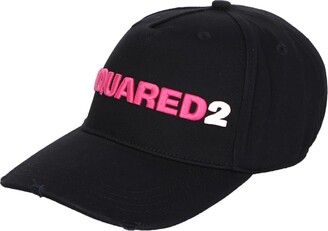 DSQUARED2 Black And Fuxia Hat