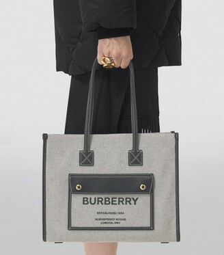 Burberry Small Canvas Freya Tote Bag - ShopStyle