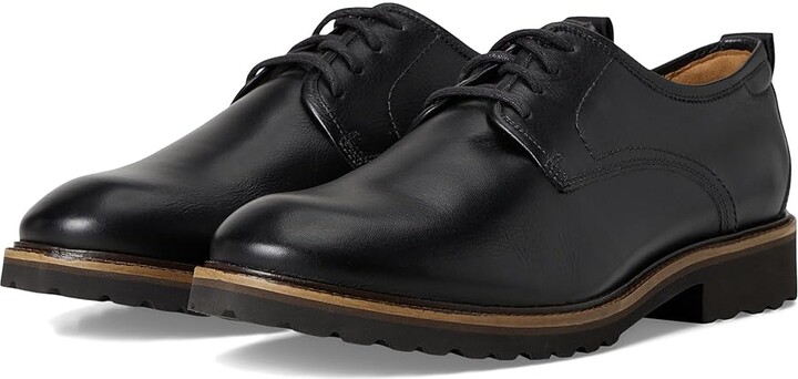 Samuel Hubbard Featherlight Founder Oxford Men's Shoes Black Tumbled Leather : 9 M