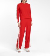 Thumbnail for your product : Stella McCartney Silk-trimmed wool sweater