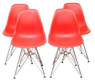 Herman Miller Set of 4 Eames Side Chairs