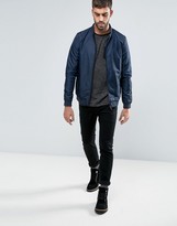 Thumbnail for your product : Lindbergh Nylon Bomber Jacket in Navy