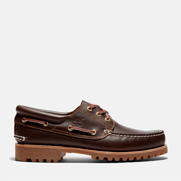 Timberland Men's Authentic 3-Eye Lug Handsewn Boat Shoe
