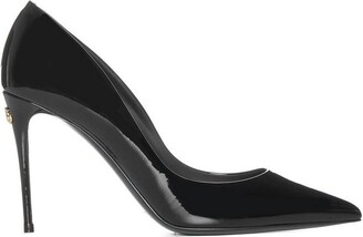 Dolce & Gabbana Logo Plaque Pointed-Toe Pumps