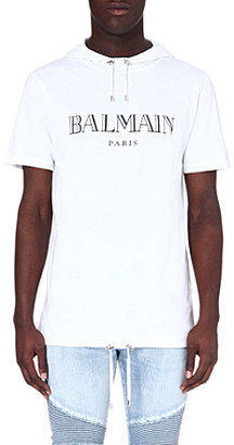 Balmain Hooded cotton t-shirt - for Men
