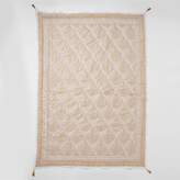 Thumbnail for your product : River Island White and Gold Leaf Print 100% Cotton Bedspread Throw